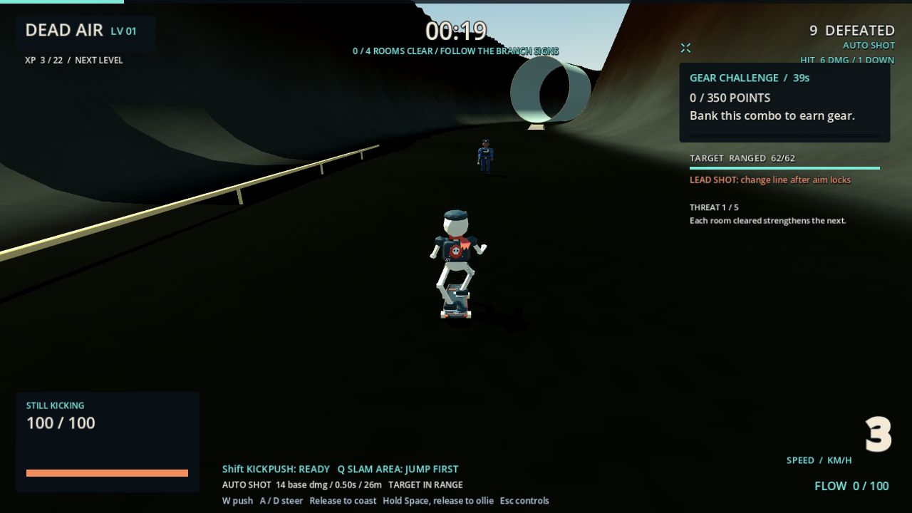 Dead Air skating and combat in Ridge Circuit